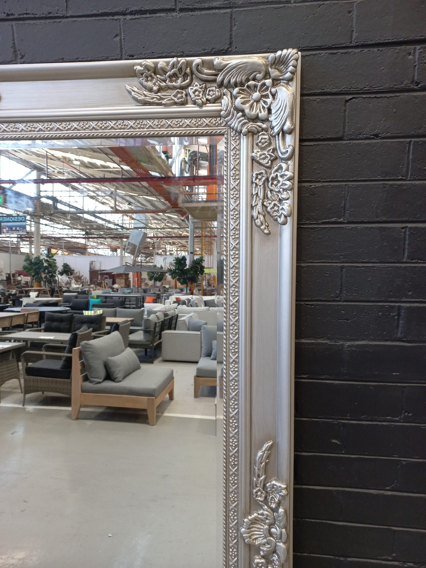 Mirror – Large silver – 200 x 100