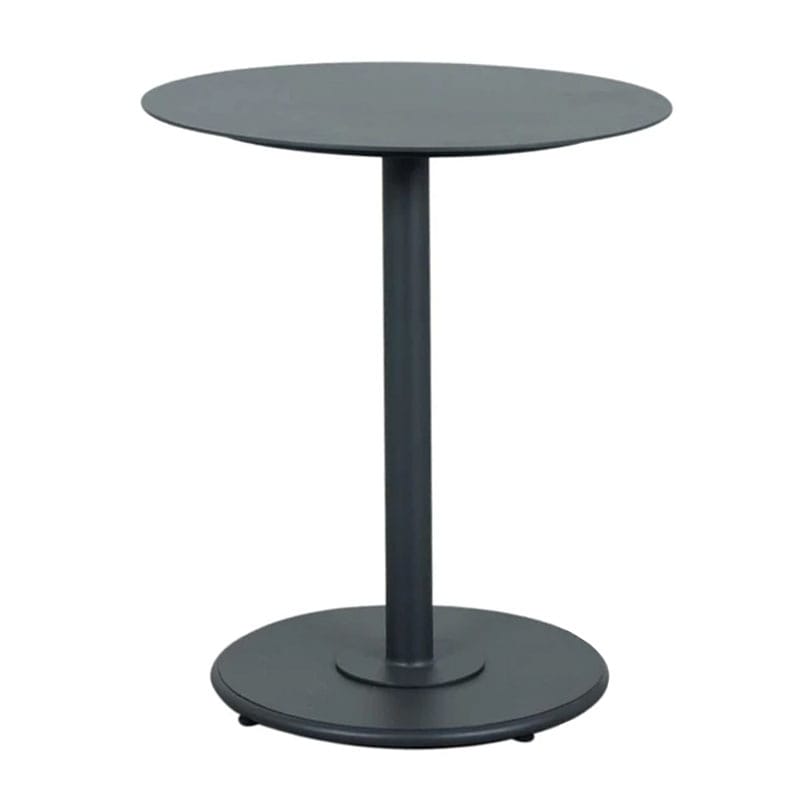 Checker Round Bistro Table – Gunmetal