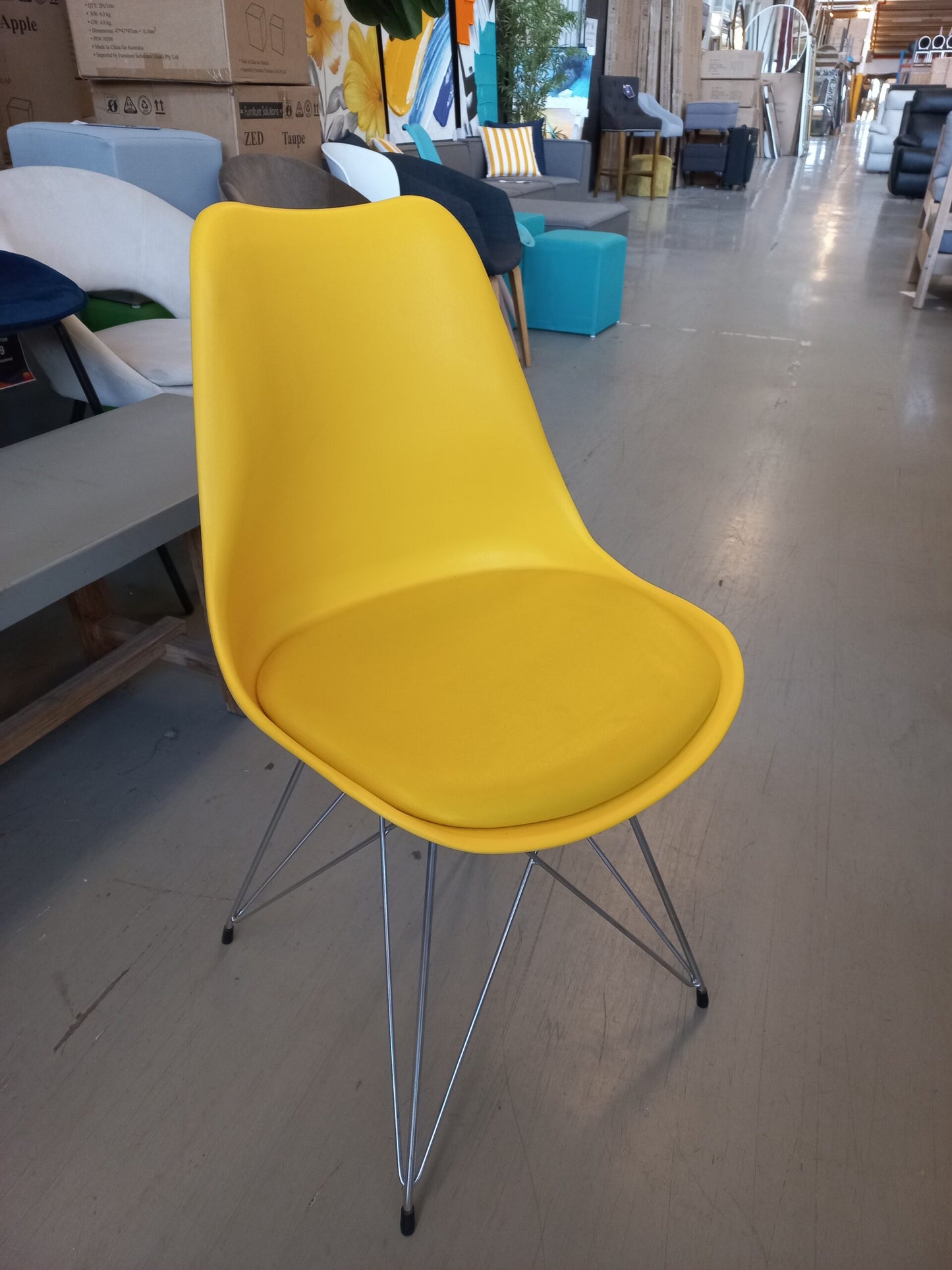 Sylvester Dining Chair – Yellow