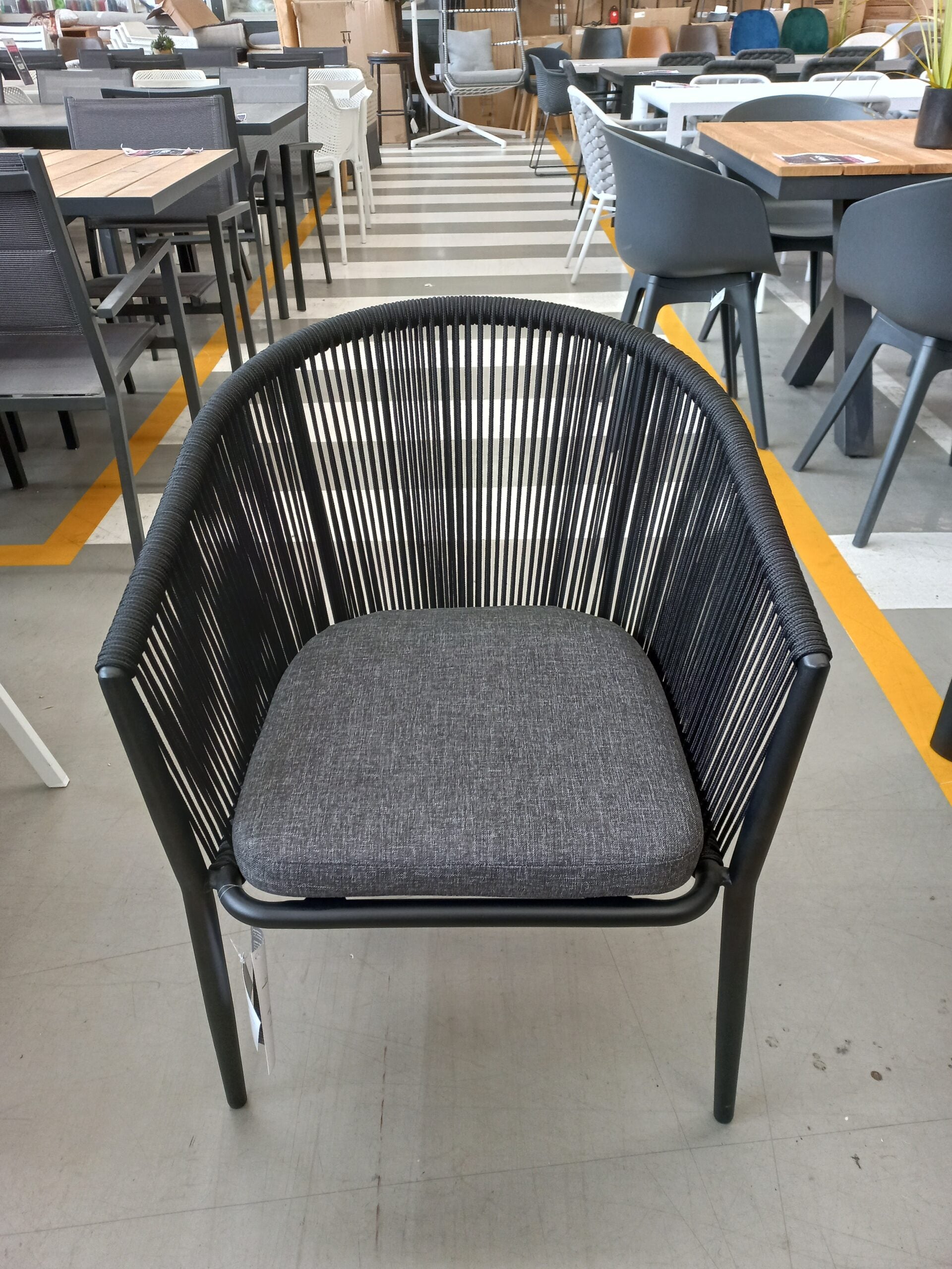 Avery Dining Chair – Black Rope – Infinity Furniture