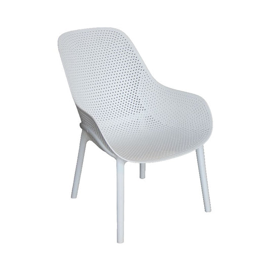 Cradle PP Resin Lounge Chair – White